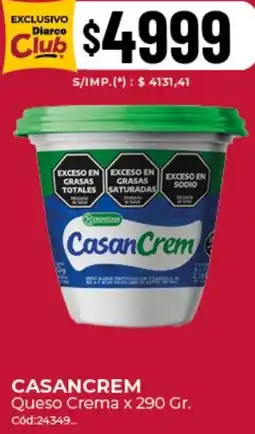 Diarco Casancrem queso crema oferta