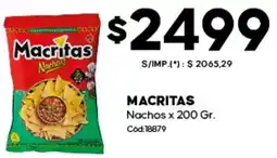 Diarco Macritas nachos oferta