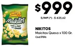 Diarco Nikitos maicitos queso oferta