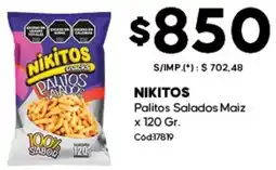 Diarco Nikitos palitos salados maiz oferta