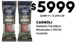 Diarco Cagnoli salamin tandilero ahumado oferta