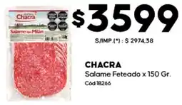 Diarco Chacra salame feteado oferta