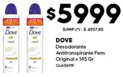 Diarco Dove desodorante antitranspirante fem. original oferta