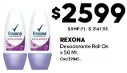 Diarco Rexona desodorante roll on oferta