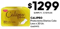 Diarco Calipso protectores diarios cola less oferta
