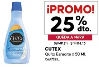 Diarco Cutex quita esmalte oferta