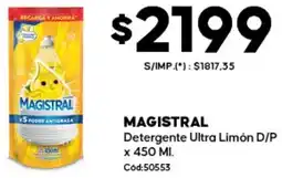 Diarco Magistral detergente ultra limón d/p oferta