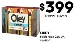 Diarco Okey fósforos oferta