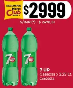 Diarco 7 up gaseosa oferta