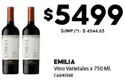 Diarco Emilia vino varietales oferta