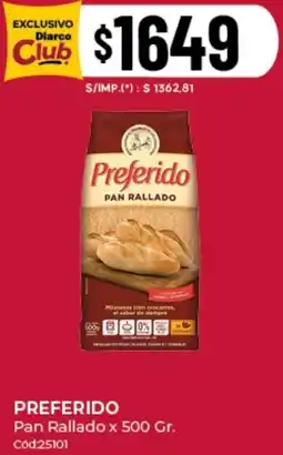 Diarco Preferido pan rallado oferta