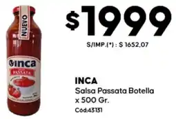 Diarco Inca salsa passata botella oferta