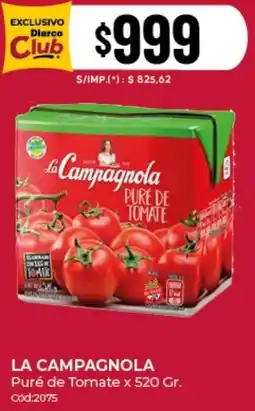 Diarco La campagnola puré de tomate oferta