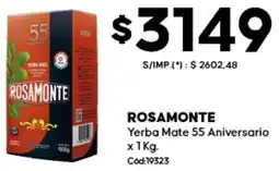 Diarco Rosamonte yerba mate 55 aniversario oferta