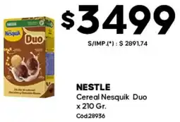 Diarco Nestlé cereal nesquik duo oferta
