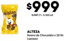 Diarco Alteza huevo de chocolate oferta