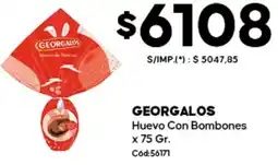 Diarco Georgalos huevo con bombones oferta