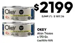 Diarco Okey atún trozos oferta