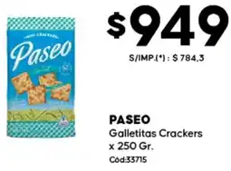 Diarco Paseo galletitas crackers oferta