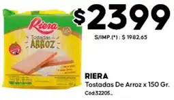 Diarco Riera tostadas de arroz oferta
