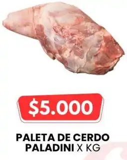 Autoservicio Capo Paladini paleta de cerdo oferta
