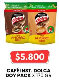 Autoservicio Capo Nescafé café inst. dolca doy pack oferta