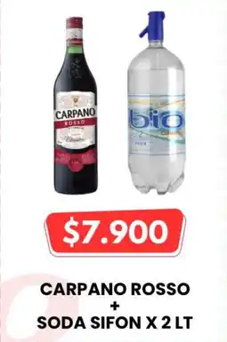Autoservicio Capo Carpano rosso + Soda sifon oferta