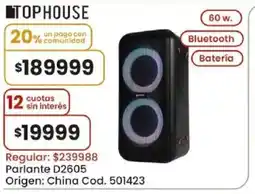 Coto Tophouse parlante D2605 oferta