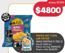 Supermercados Tadicor Mc cain papas air fryer mas finitas oferta