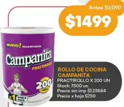 Supermercados Tadicor Campanita rollo de cocina practirollo oferta