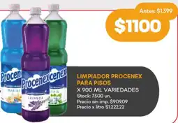 Supermercados Tadicor Procenex limpiador para pisos oferta
