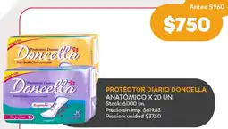 Supermercados Tadicor Doncella protector diario anatómico oferta