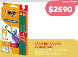 Supermercados Tadicor Bic kids lápiz color evolution largo oferta