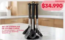 Supermercados Tadicor Set de utensilios de cocina carol oferta