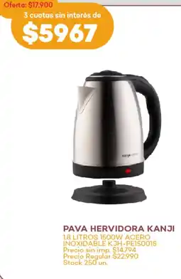 Supermercados Tadicor Kanji pava hervidora oferta