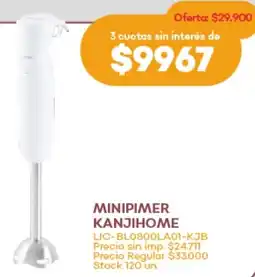 Supermercados Tadicor Kanjihome minipimer oferta