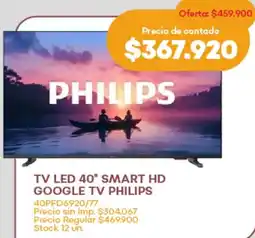 Supermercados Tadicor Philips tv led 40" oferta
