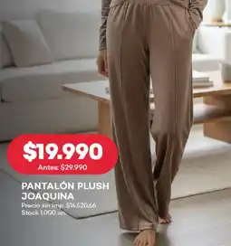 Supermercados Tadicor Pantalón plush joaquina oferta