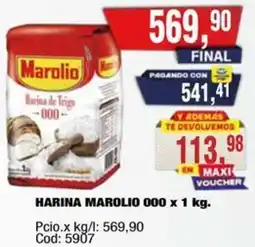 Maxiconsumo Marolio harina 000 oferta