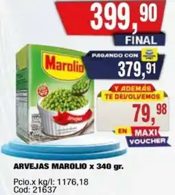 Maxiconsumo Marolio arvejas oferta
