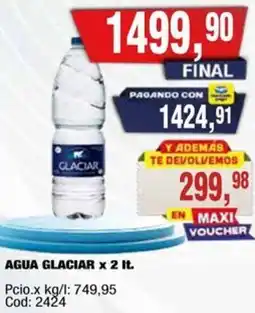 Maxiconsumo Glaciar agua oferta