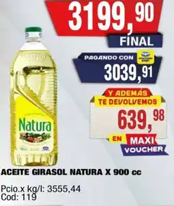 Maxiconsumo Natura aceite girasol oferta