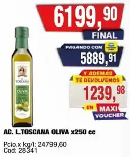 Maxiconsumo La Toscana aceite de oliva oferta