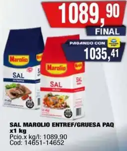 Maxiconsumo Marolio sal entref/gruesa oferta