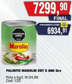 Maxiconsumo Marolio palmito ent oferta