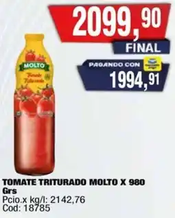 Maxiconsumo Molto tomate triturado oferta