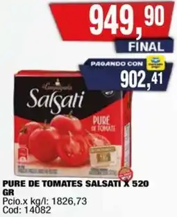 Maxiconsumo Salsati pure de tomates oferta