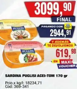 Maxiconsumo Puglisi sardina oferta