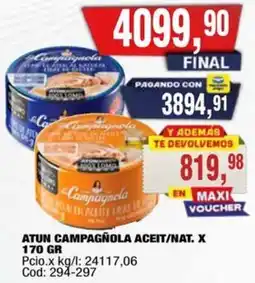 Maxiconsumo Campagñola atun aceite natural oferta