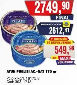 Maxiconsumo Puglisi atun aceite natural oferta